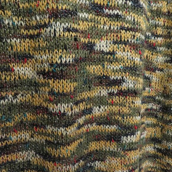 LOFT Womens Sz S Multicolor Knit Sleeveless Top Crew Neck Green Yellow Top - Picture 4 of 5